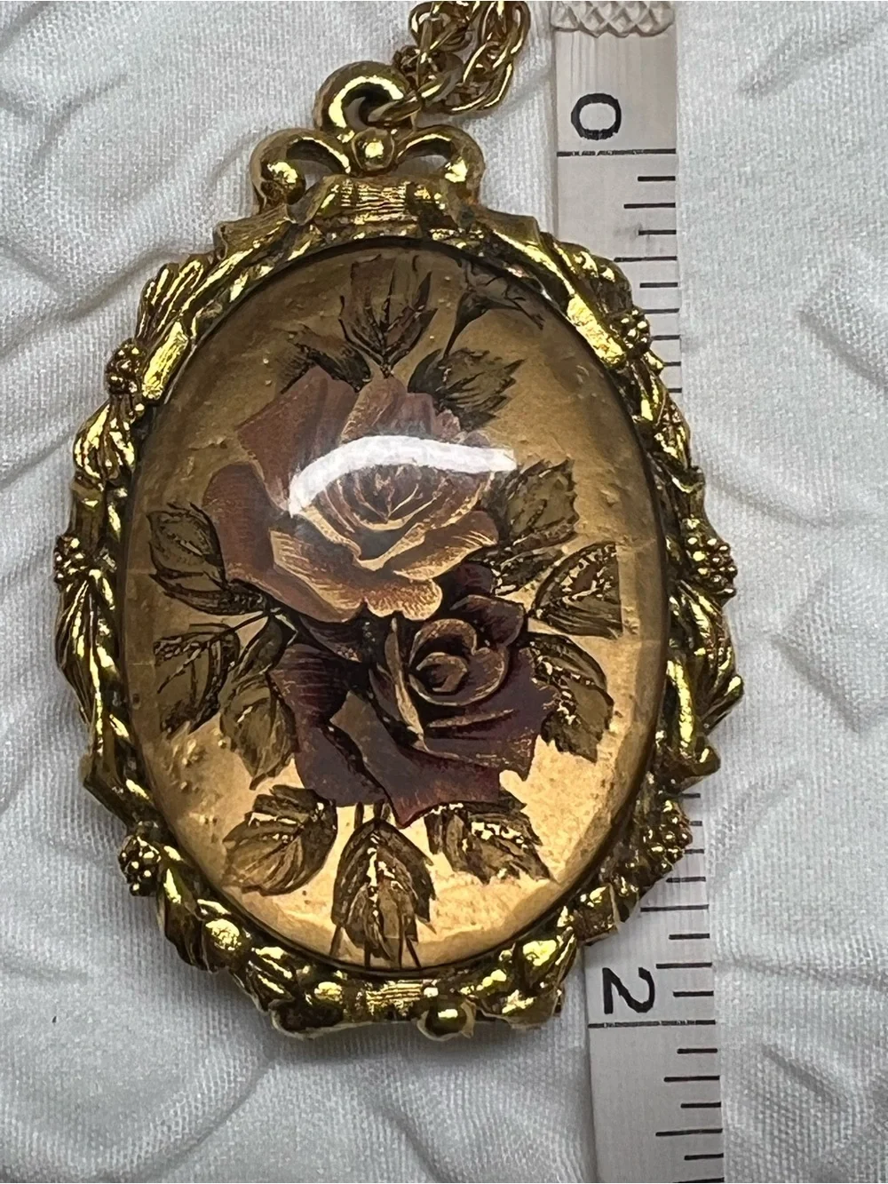 Vintage Max Factor Solid Perfume Pendant w/Solid Perfume